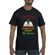 Smartprints Mens Graphic Tee - Honoring Black History - Regular Fit 100% Cotton