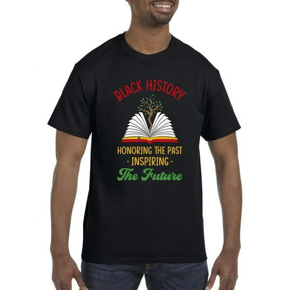 Smartprints Mens Graphic Tee - Honoring Black History - Regular Fit 100% Cotton