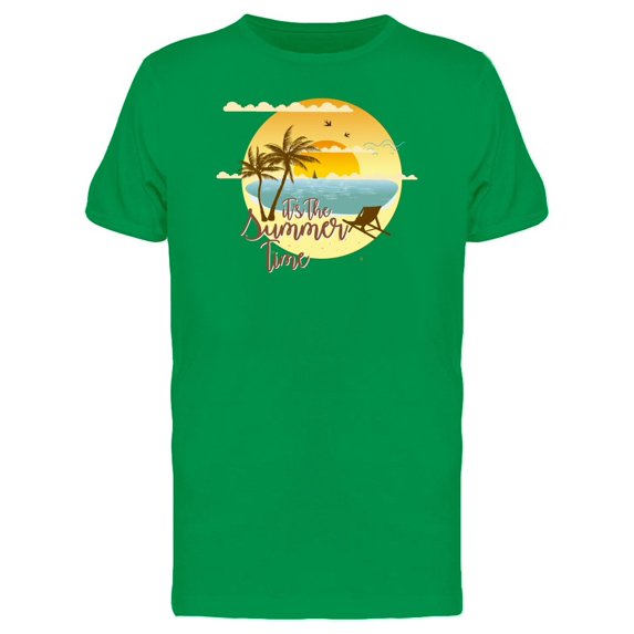 Its The Summer Time Cool Beach Tee Men's -Image by Shutterstock