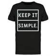 thumbnail image 1 of Smartprints Mens Graphic Tee - Keep It Simple - Regular Fit 100% Cotton, 1 of 2