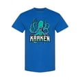 thumbnail image 1 of Smartprints Mens Graphic Tee - Kraken Mascot Logo - Regular Fit 100% Cotton, 1 of 2