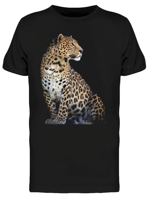 Mens Graphic Tee - Leopard W/Turned Face. - Regular Fit 100% Cotton