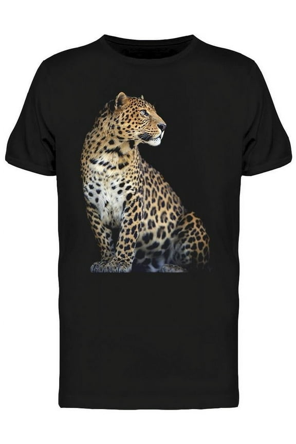 Mens Graphic Tee - Leopard W/Turned Face. - Regular Fit 100% Cotton
