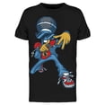 thumbnail image 1 of Smartprints Mens Graphic Tee - Man Microphone Rapper - Regular Fit 100% Cotton, 1 of 2
