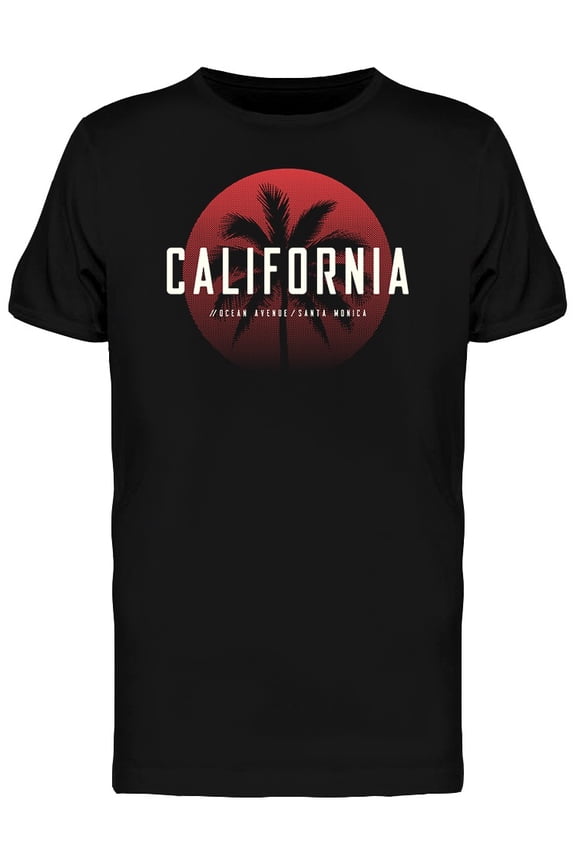 Mens Graphic Tee - Ocean Avenue California Logo - Regular Fit 100% Cotton