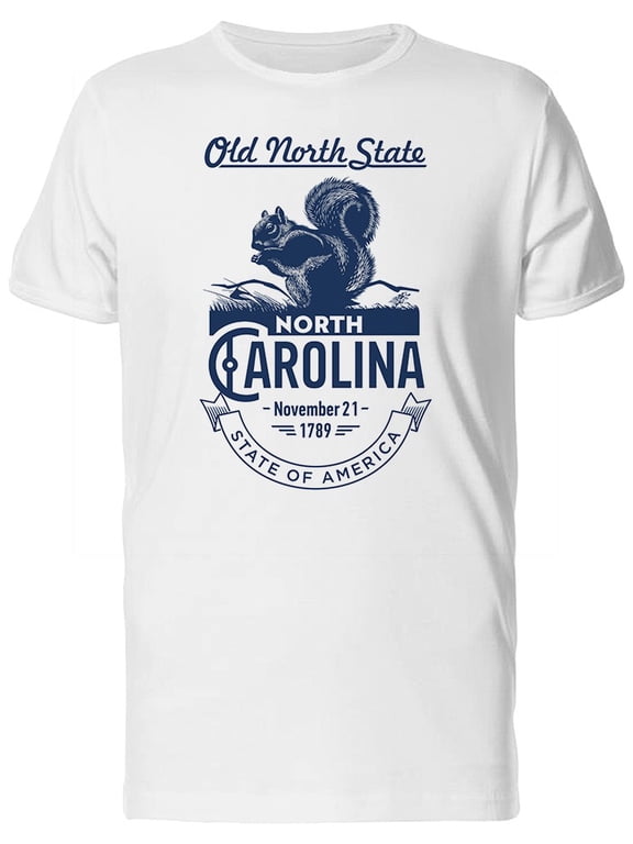 Mens Graphic Tee - Old North State North Carolina - Regular Fit 100% Cotton
