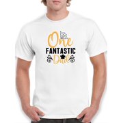 Smartprints Mens Graphic Tee - One Fantastic Dad - Regular Fit 100% Cotton