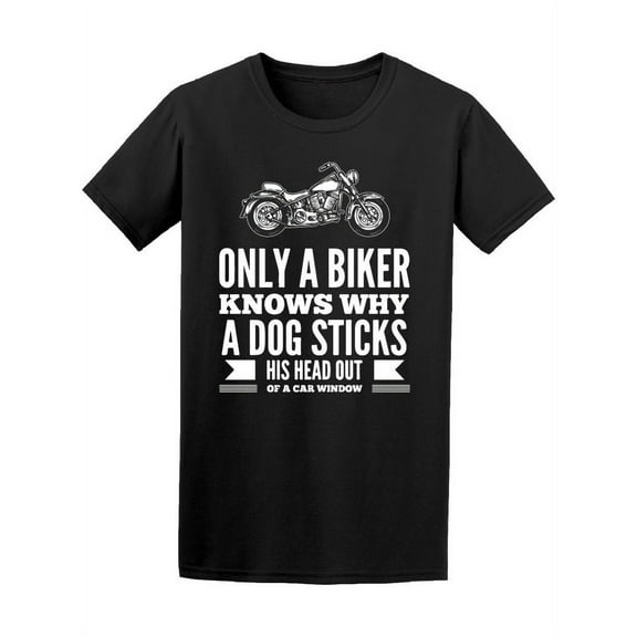 Smartprints Mens Graphic Tee - Only Biker Knows Why - Regular Fit 100% Cotton