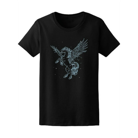 Smartprints Mens Graphic Tee - Pegasus Constellation - Regular Fit 100% Cotton