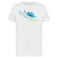 thumbnail image 1 of Smartprints Mens Graphic Tee - Professional Swimming Male - Regular Fit 100% Cotton, 1 of 2