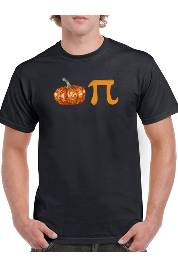 Mens Graphic Tee - Pumpkin Pie Graphic Halloween Phrase - Regular Fit 100% Cotton