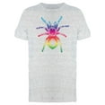 thumbnail image 1 of Smartprints Mens Graphic Tee - Rainbow Tarantula - Regular Fit 100% Cotton, 1 of 2