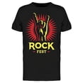 thumbnail image 1 of Smartprints Mens Graphic Tee - Rock Fest Graphic - Regular Fit 100% Cotton, 1 of 2