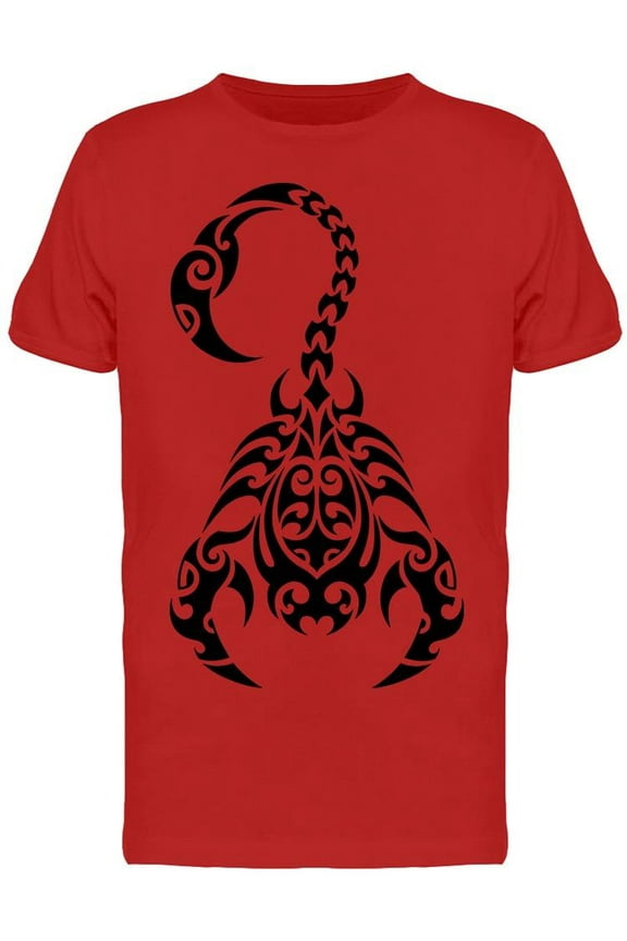 Mens Graphic Tee - Scorpio Tattoo Maori - Regular Fit 100% Cotton