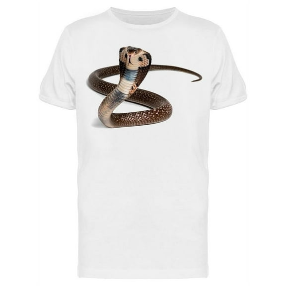 Smartprints Mens Graphic Tee - Snake: King Cobra - Regular Fit 100% Cotton