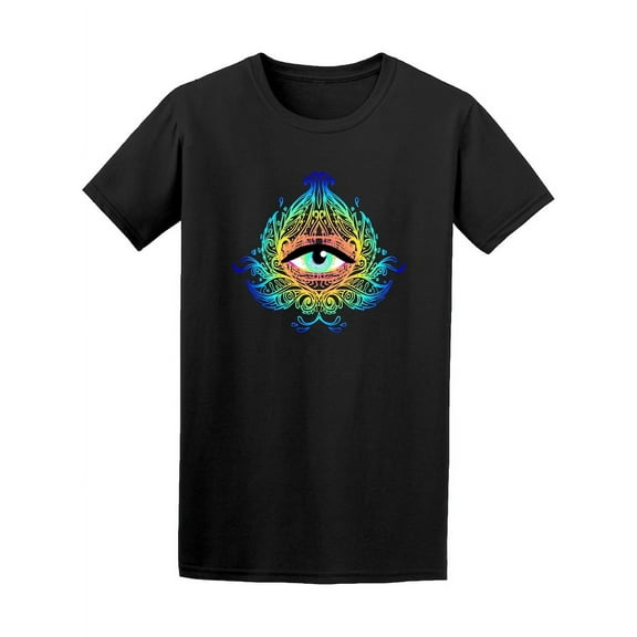 Smartprints Mens Graphic Tee - Spiritual Eye Symbol - Regular Fit 100% Cotton