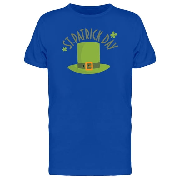 Smartprints Mens Graphic Tee - St Patrick Day Big Green Top Hat - Regular Fit 100% Cotton