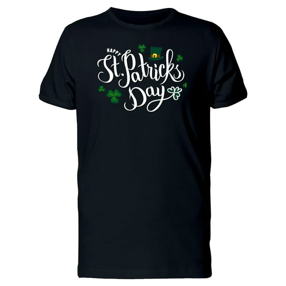 Smartprints Mens Graphic Tee - St Patricks Day Clovers - Regular Fit 100% Cotton