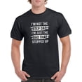 thumbnail image 1 of Smartprints Mens Graphic Tee - Step Dad Quote. - Regular Fit 100% Cotton, 1 of 4