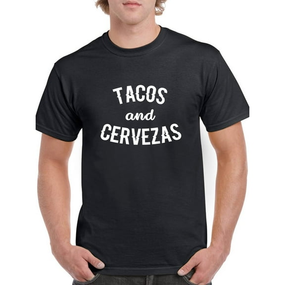 Smartprints Mens Graphic Tee - Tacos And Cervezas - Regular Fit 100% Cotton