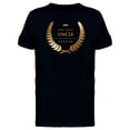 thumbnail image 1 of Smartprints Mens Graphic Tee - The Best Uncle Forever - Regular Fit 100% Cotton, 1 of 2