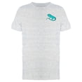 thumbnail image 1 of Smartprints Mens Graphic Tee - Upperside Blue Iguana - Regular Fit 100% Cotton, 1 of 2