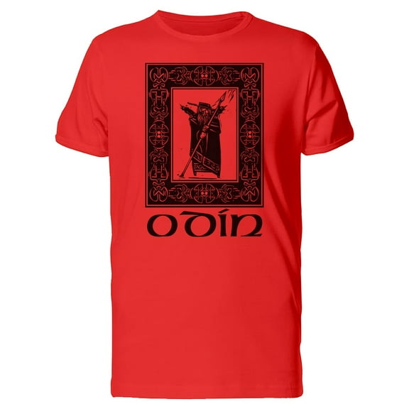 Smartprints Mens Graphic Tee - Viking God Odin In A Frame - Regular Fit 100% Cotton