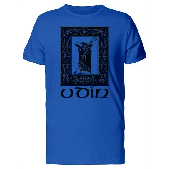 Smartprints Mens Graphic Tee - Viking God Odin In A Frame - Regular Fit 100% Cotton