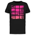 thumbnail image 1 of Smartprints Mens Graphic Tee - Window With Pink Neon Light - Regular Fit 100% Cotton, 1 of 4