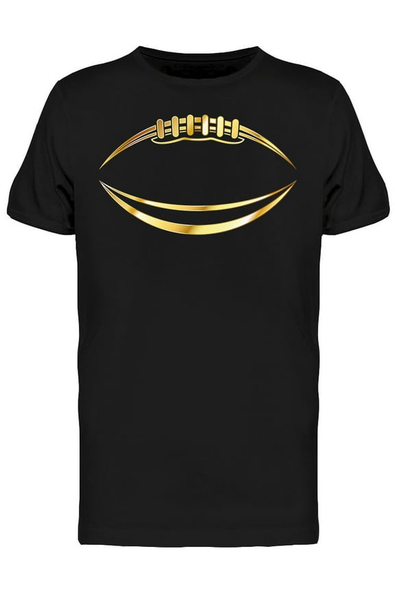 Mens Graphic Tee - Yellow American Football - Regular Fit 100% Cotton