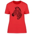 thumbnail image 1 of Smartprints Mens Graphic Tee - Zebra Silhouette - Regular Fit 100% Cotton, 1 of 2