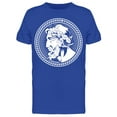 thumbnail image 1 of Smartprints Mens Graphic Tee - Zeus Head Encircled - Regular Fit 100% Cotton, 1 of 2
