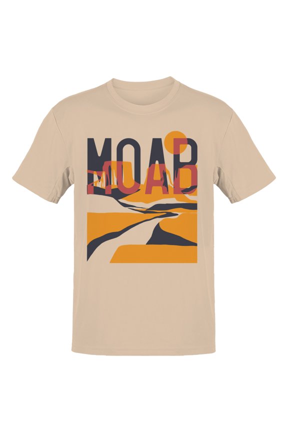 Moab Desert Sunset Men's T-Shirt Natural, Cotton, M