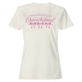 thumbnail image 1 of Smartprints Professionally Overwhelmed Pink Bows Women's T-shirt Off White, Cotton, S, 1 of 4