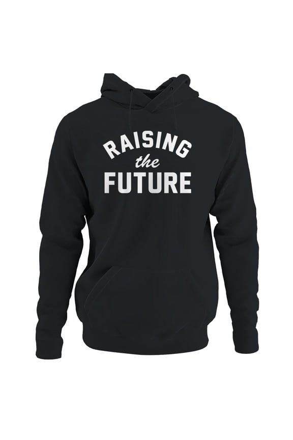 Raising the Future Inspirational Women's Hoodie Black, Cotton, L