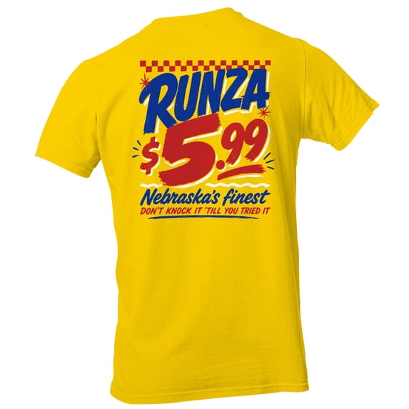 Smartprints Runza $5.99 Nebraska Retro Men's T-Shirt Daisy, Cotton, 5XL