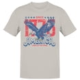 thumbnail image 1 of Smartprints Since 1776 America Land of the Free Men's T-Shirt Ice Grey, Cotton, S, 1 of 4