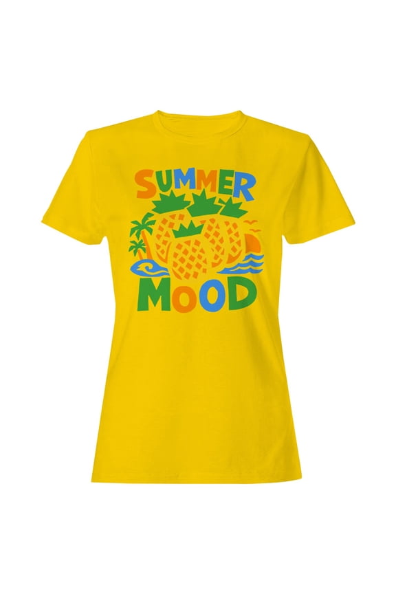 Summer Pineapple Beach Women's T-Shirt Daisy, Cotton, 5XL
