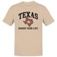 thumbnail image 1 of Smartprints Texas Bigger Than Life Men's T-Shirt Natural, Cotton, S, 1 of 4
