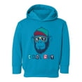 thumbnail image 1 of Smartprints Toddlers Graphic Hoodie - Cool Monkey In Sunglasses - Casual Fit Cotton Blend, 1 of 4