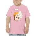 thumbnail image 1 of Smartprints Toddlers Graphic Tee - Hedgehog W Umbrella - Regular Fit 100% Cotton, 1 of 4