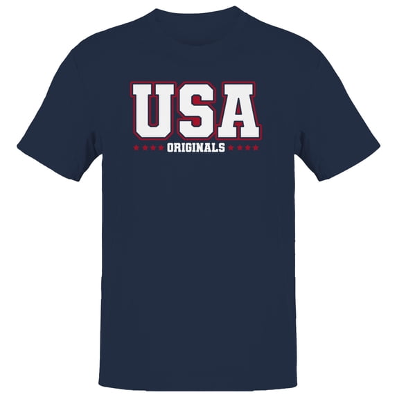 Smartprints USA Originals Classic Men's T-Shirt Navy, Cotton, S