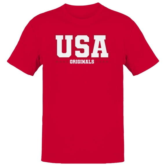 Smartprints USA Originals Classic Men's T-Shirt Red, Cotton, L