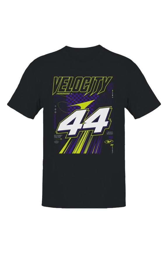 Velocity 44 Racing Men's T-Shirt Black, Cotton, M