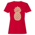 thumbnail image 1 of Smartprints Vintage Pineapple Sketch Women's T-Shirt Red, Cotton, 5XL, 1 of 4