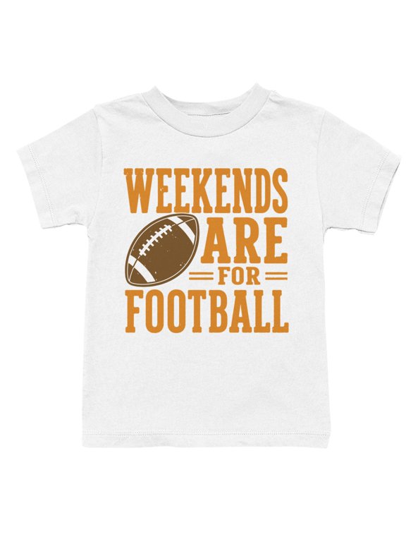Weekends Are for Football Youth T-Shirt White, Cotton, M