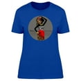 thumbnail image 1 of Smartprints Womens Graphic Tee - Beautiful African Woman Label - Regular Fit 100% Cotton, 1 of 2