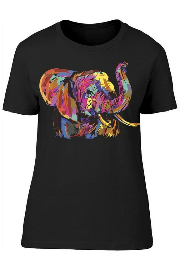 Womens Graphic Tee Black - Women T-Shirt, Xtra Large