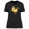 thumbnail image 1 of Smartprints Womens Graphic Tee - Cartoon Chick Karate Kick - Regular Fit 100% Cotton, 1 of 2