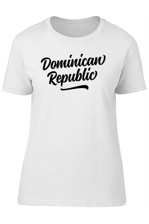Womens Graphic Tee - Dominican Republic - Regular Fit 100% Cotton